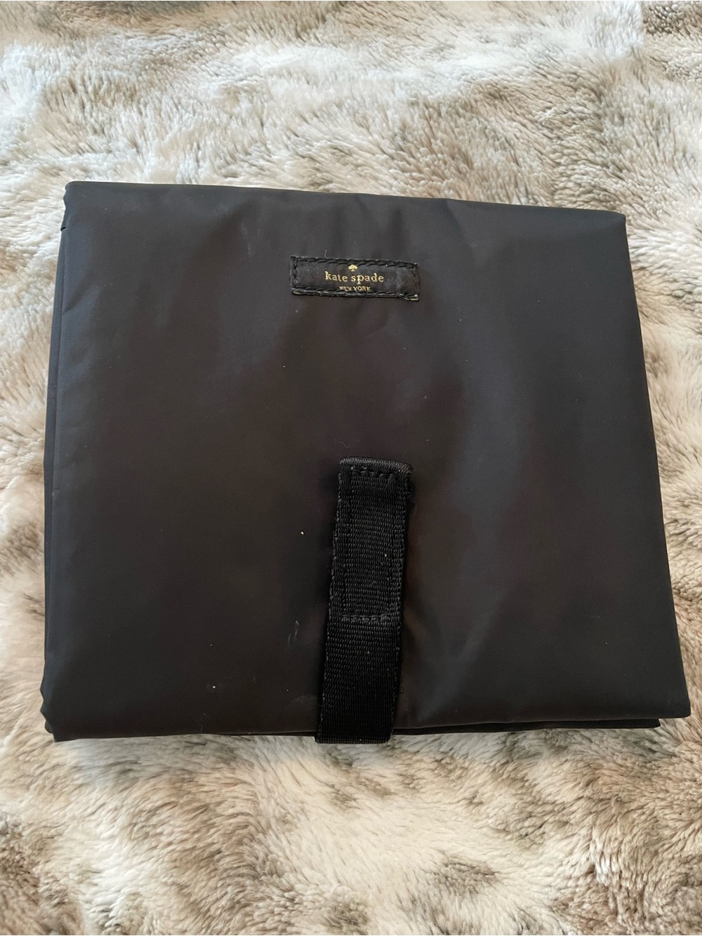 ♠️Kate Spade♠️ Black & White Diaper Bag with Red and Tan Accents & Changing Pad - Picture 8 of 10